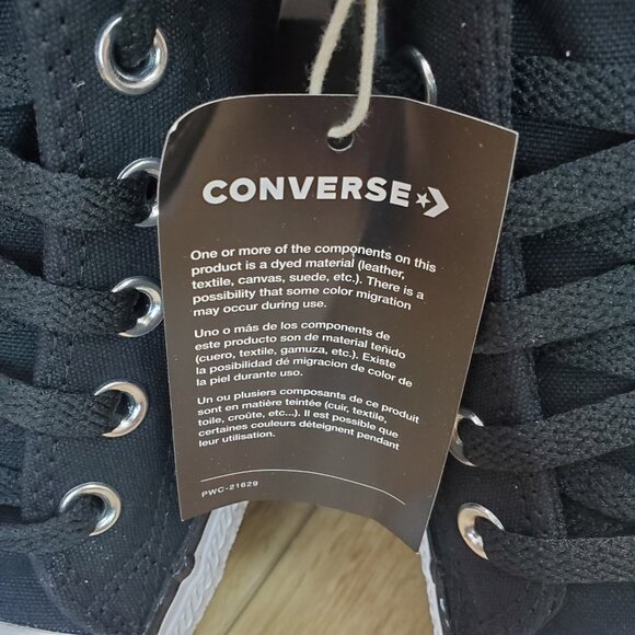 Converse Chuck Taylor All Star High Street Mid Shoe Grey / Black Sneaker A16470C - Picture 6 of 10